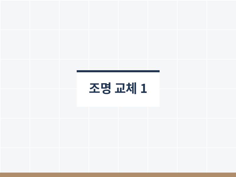 욕실조명교체 전 상태