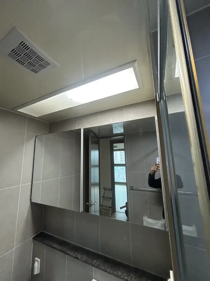 욕실조명교체 완료 사례 3